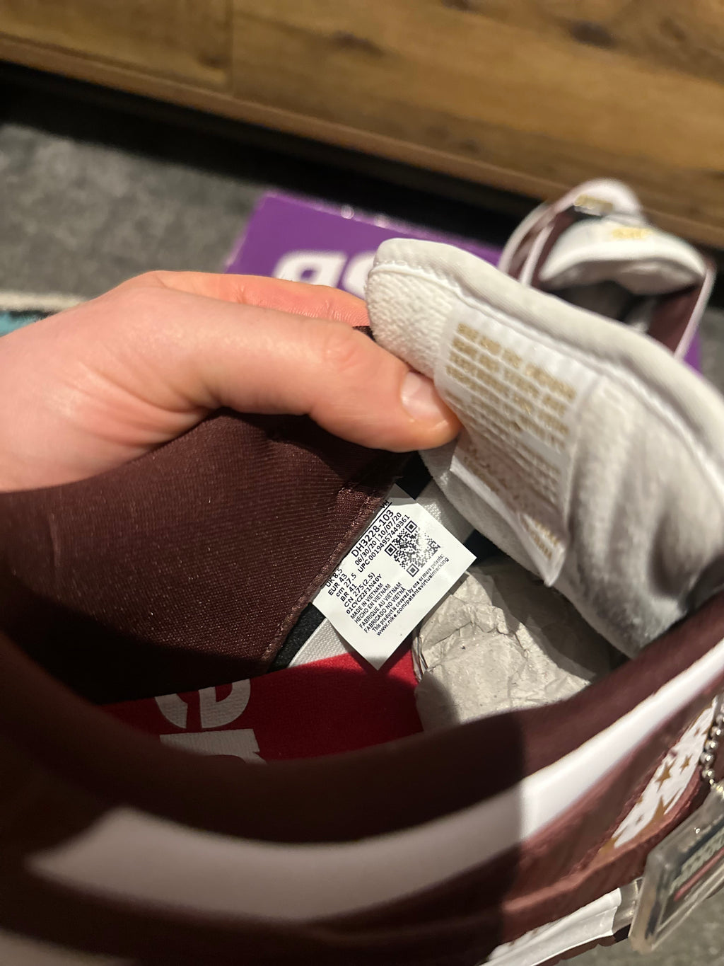 Nike Dunk SB“Supreme Stars Barkroot Brown” U.K. 8.5