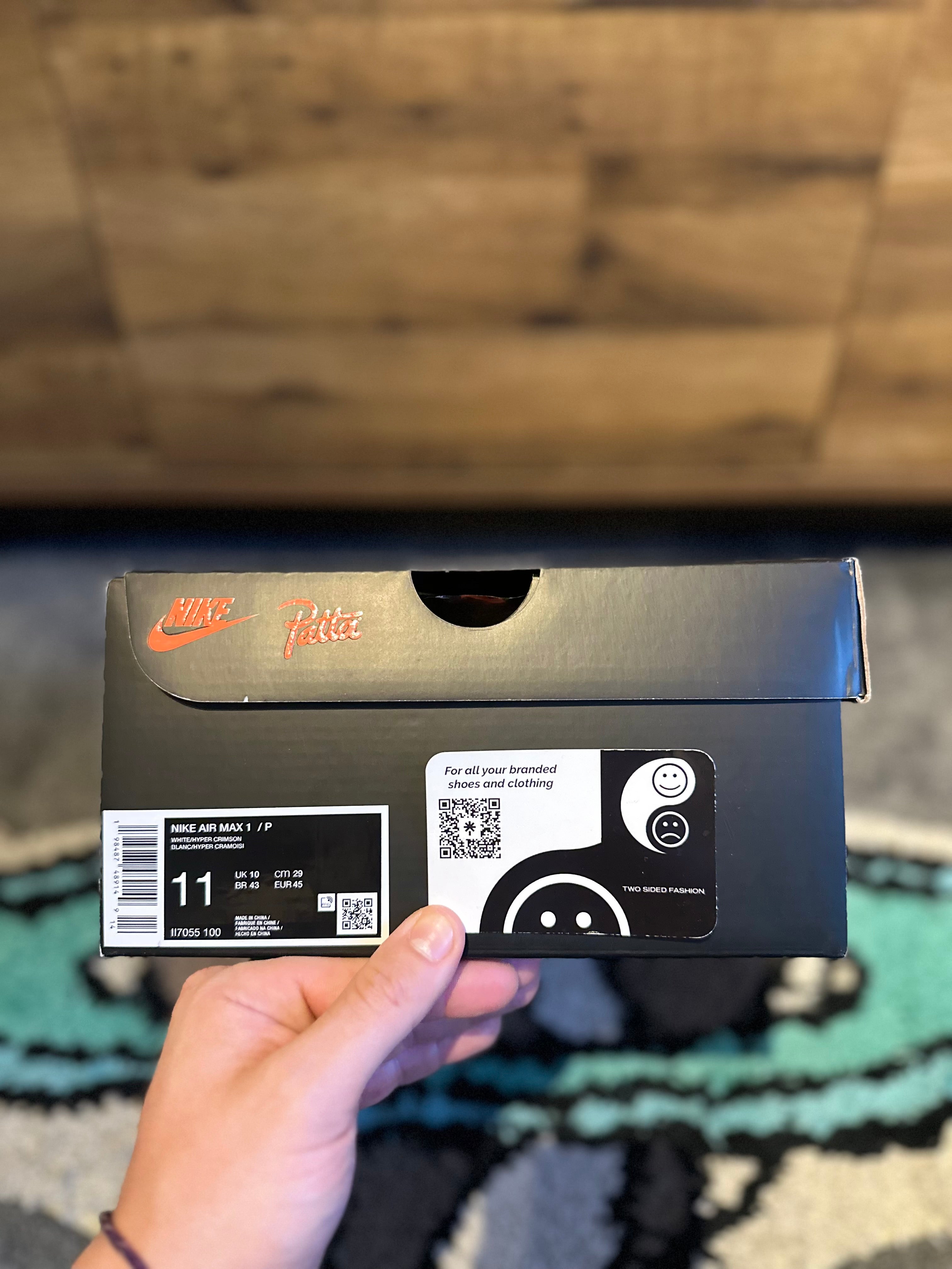 Nike air max 1 “Patta Waves White Hyper Crimson ” MULTIPLE SIZES AVAILABLE