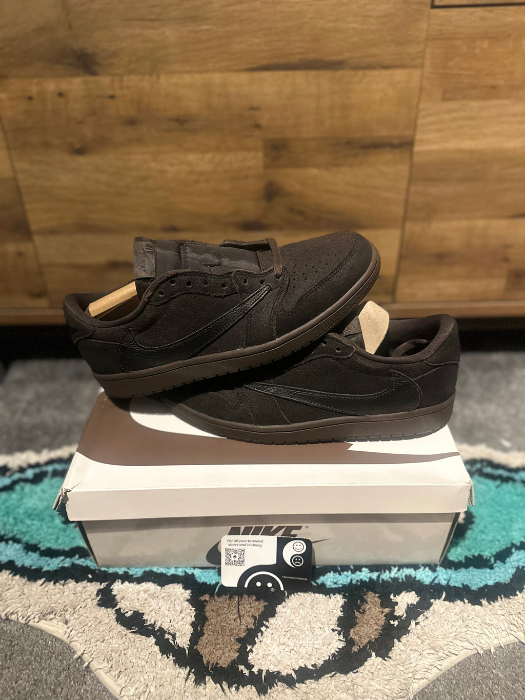 Nike Air Jordan 1 Travis Scott “Velvet Brow ” U.K. 9.5