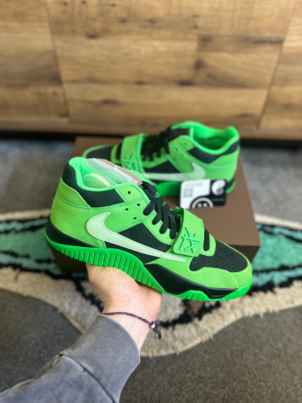 Nike Jordan Jump-man Jack TR “Travis Scott Green Spark ”