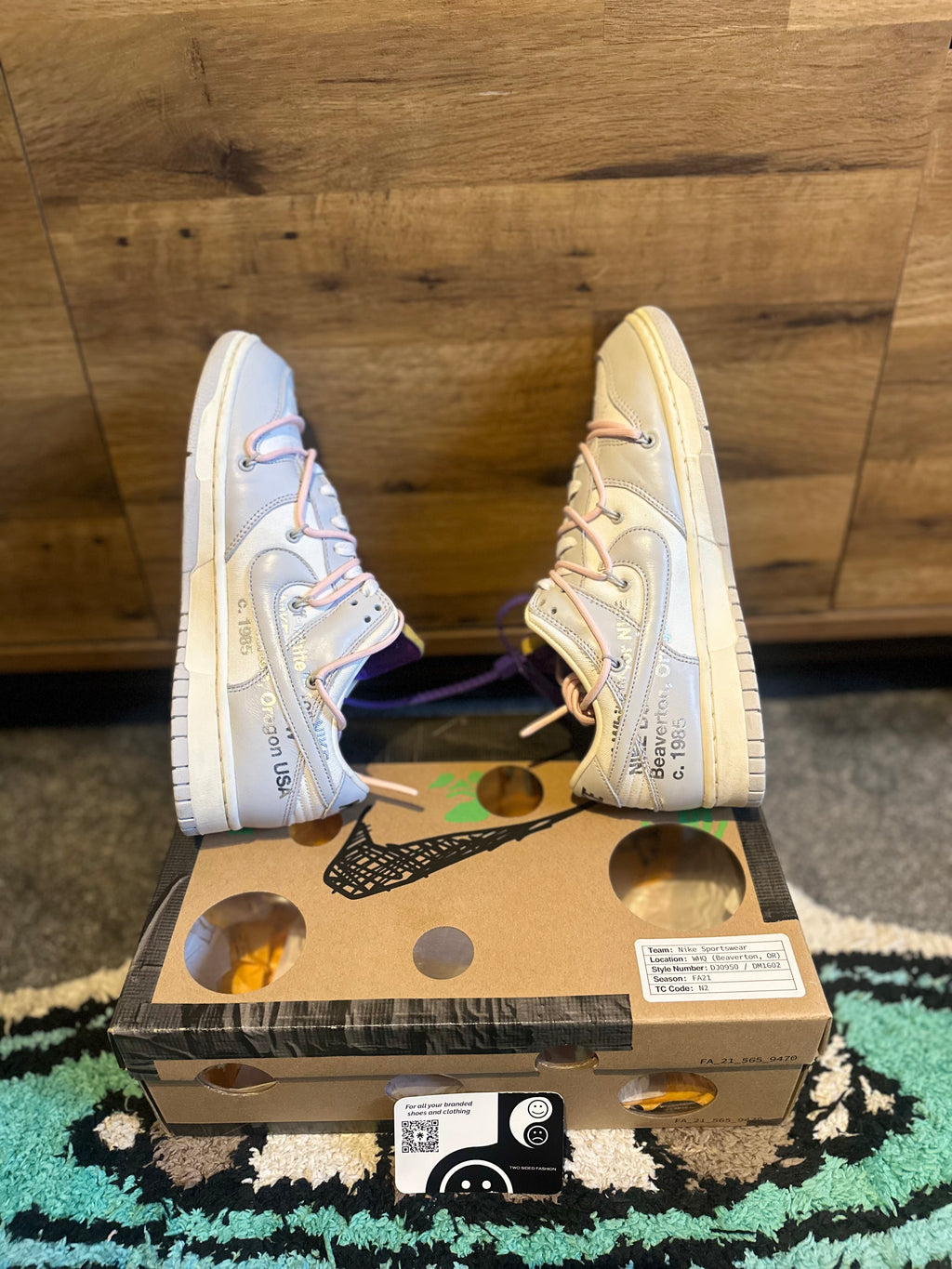 Nike Dunk Off-White “Lot 24” U.K. 8
