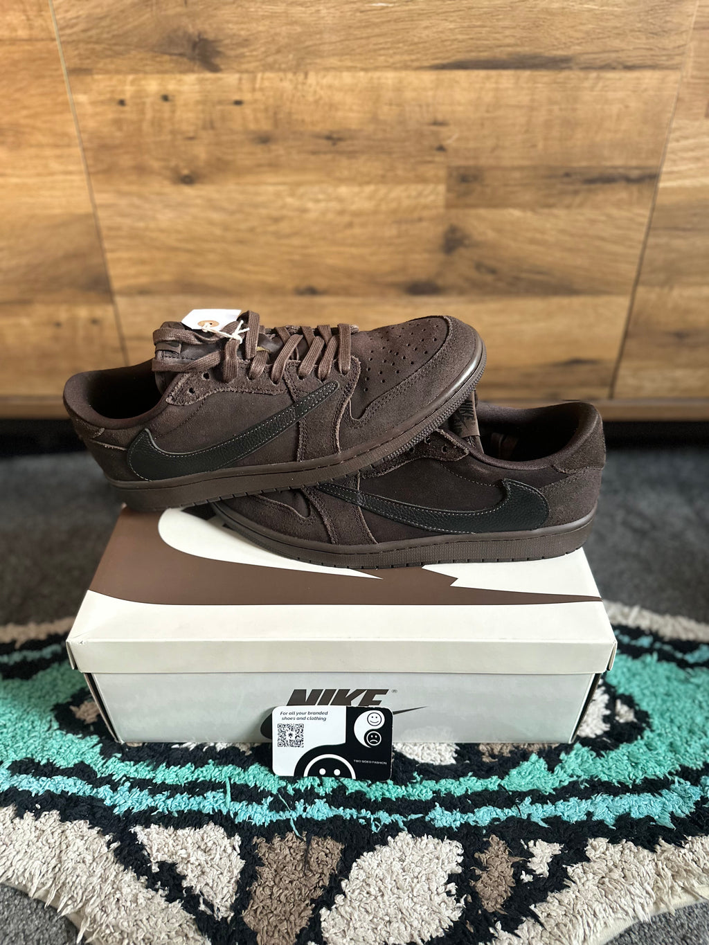 Nike Air Jordan 1 Travis Scott “Velvet brown ” U.K.9