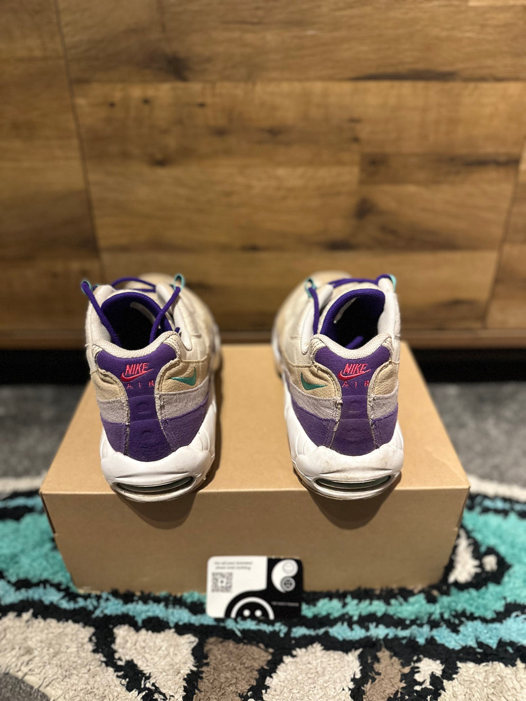 Nike Air max 95 “Air Sprung Sail Purple Teal” U.K. 11.5