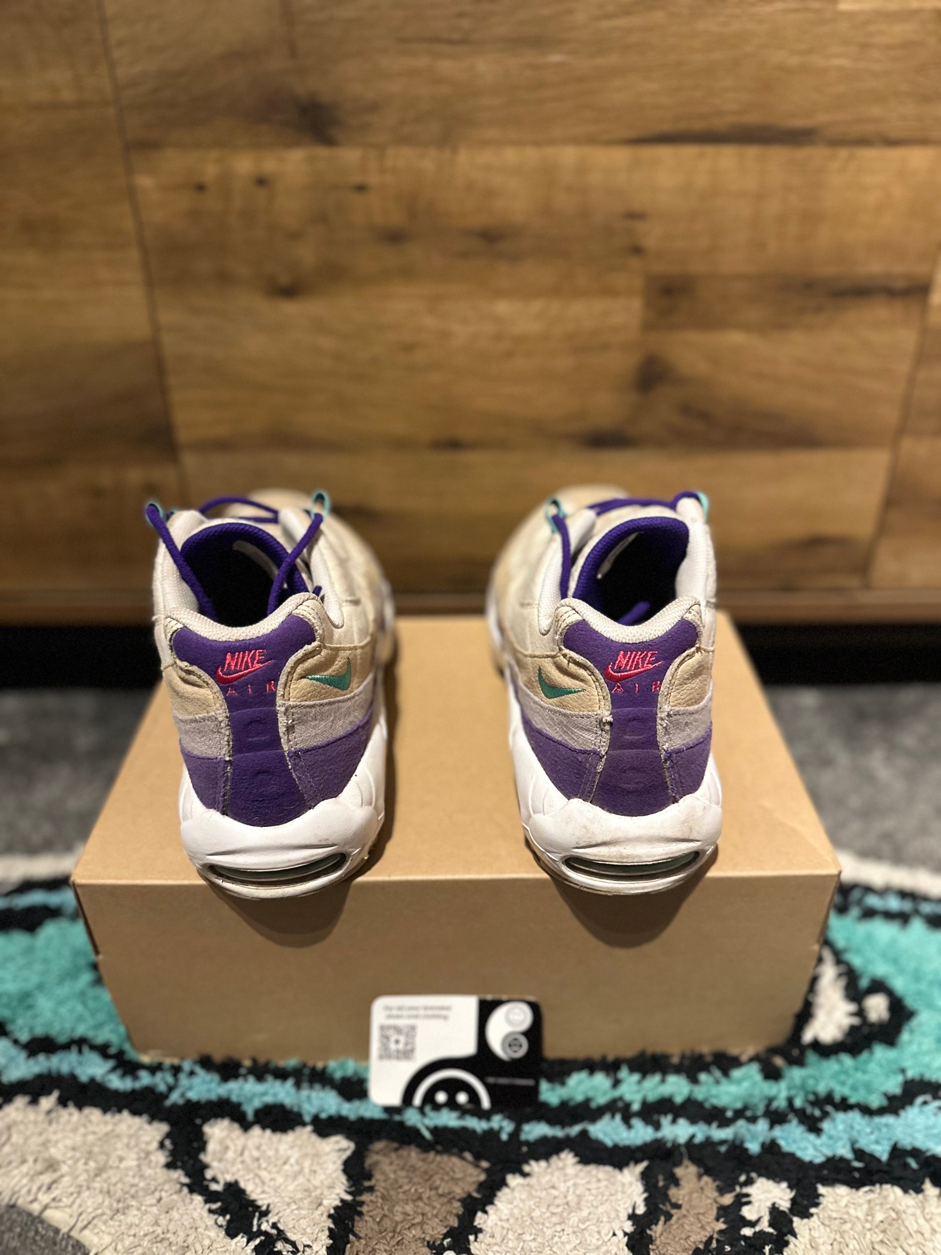 Nike Air max 95 “Air Sprung Sail Purple Teal” U.K. 11.5