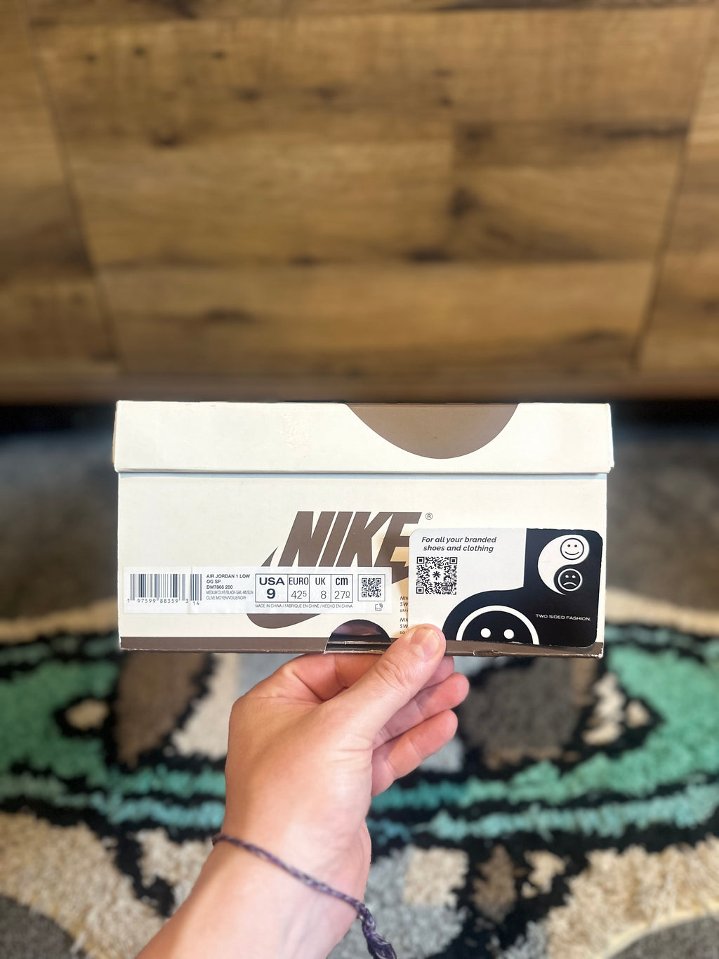 Nike Air Jordan 1 Travis Scott “Olive ” U.K.8