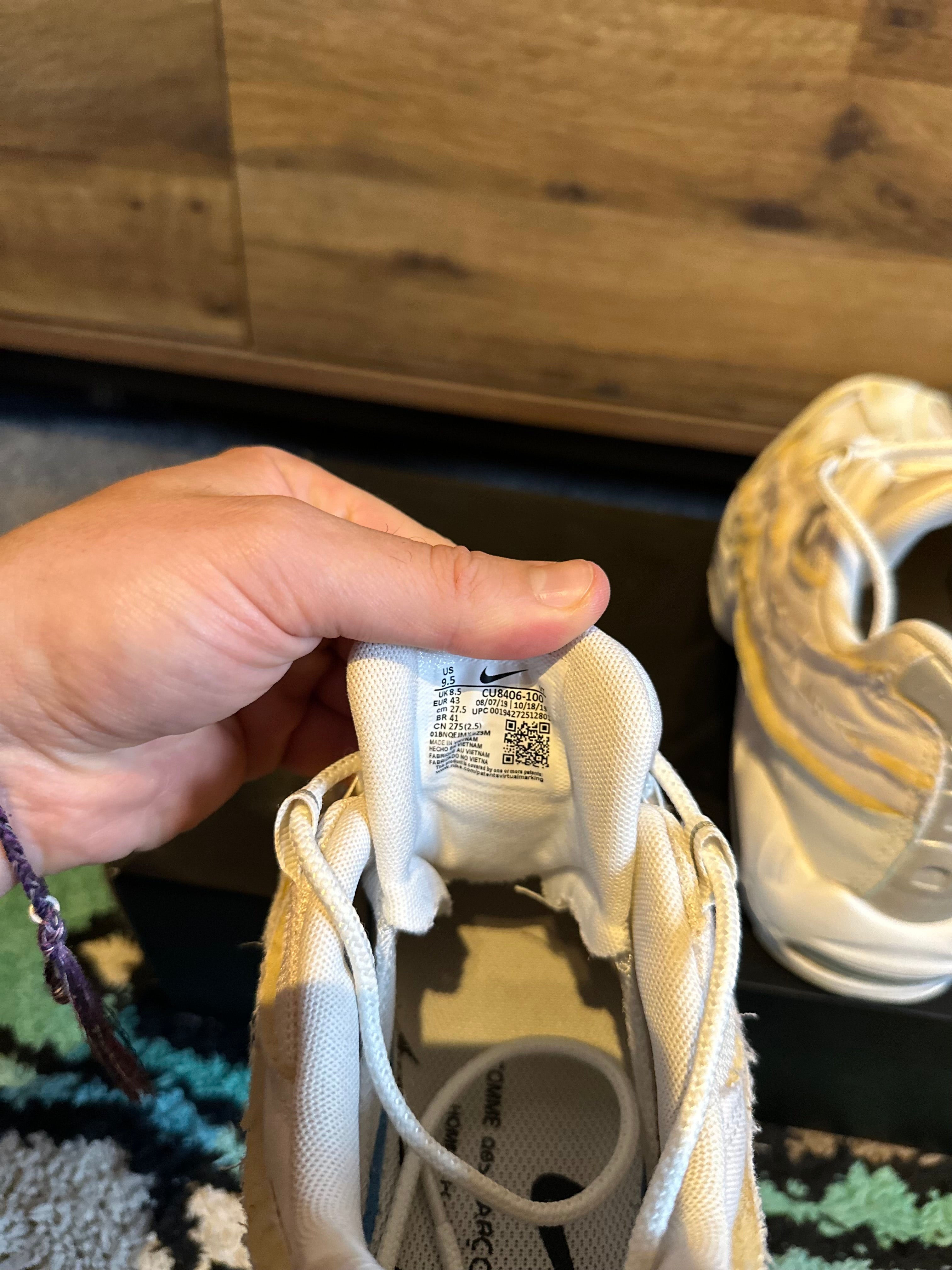 Nike Air max 95 “Comme Des Garçons White” U.K. 8.5