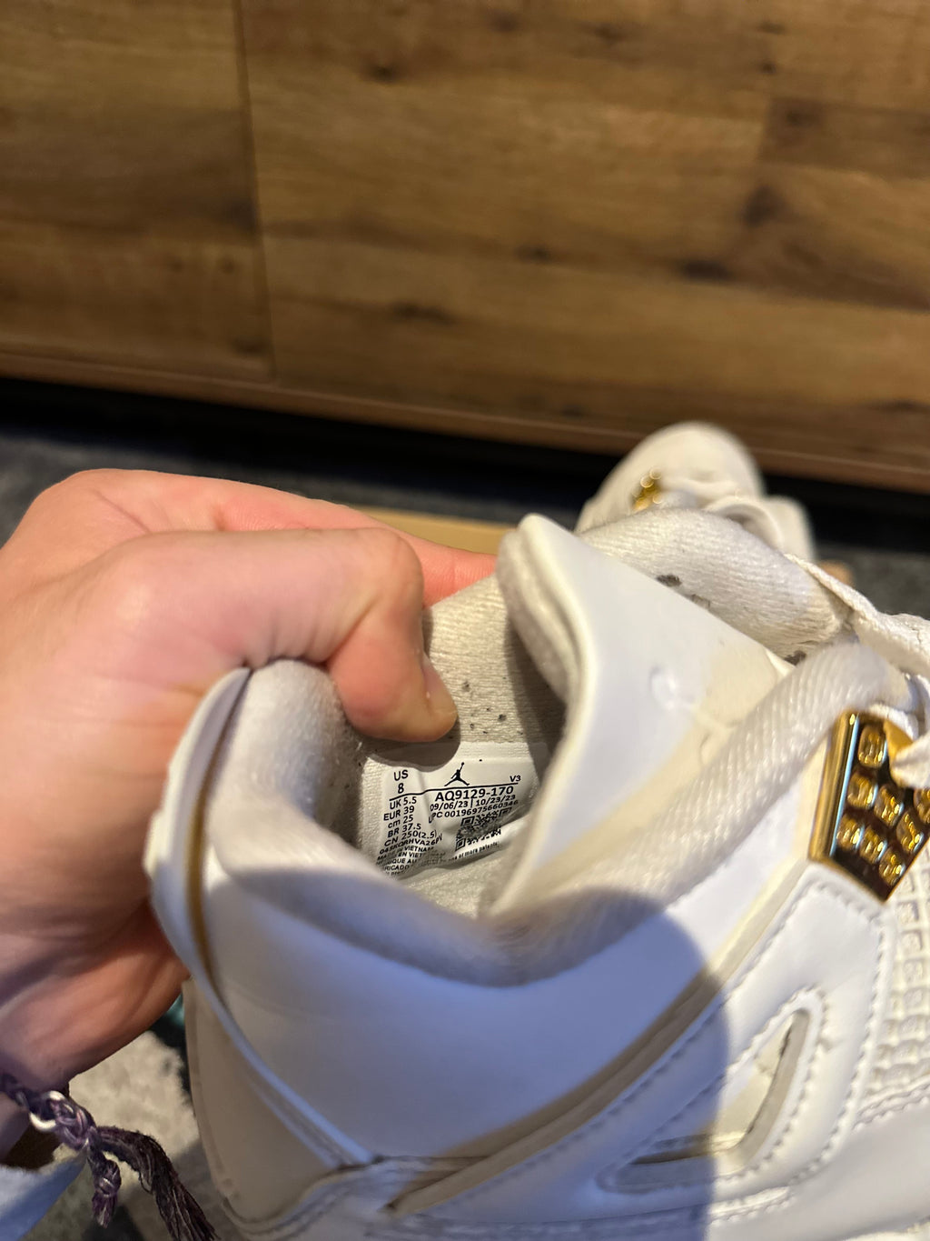 Nike Air Jordan 4 “Metallic Gold” U.K. 5.5