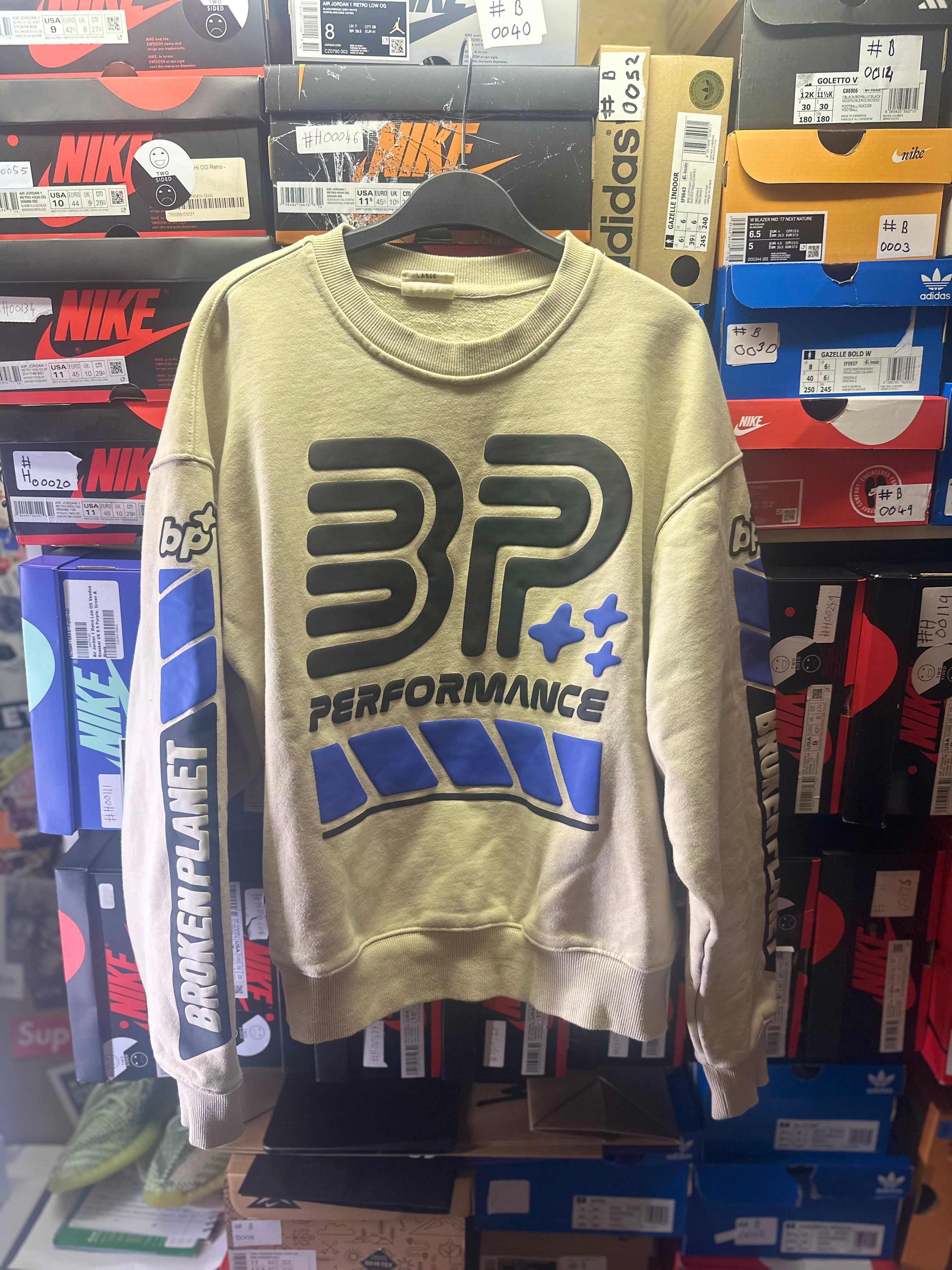 Broken Planet Sweatshirt “BP Performance  ” Size Larger