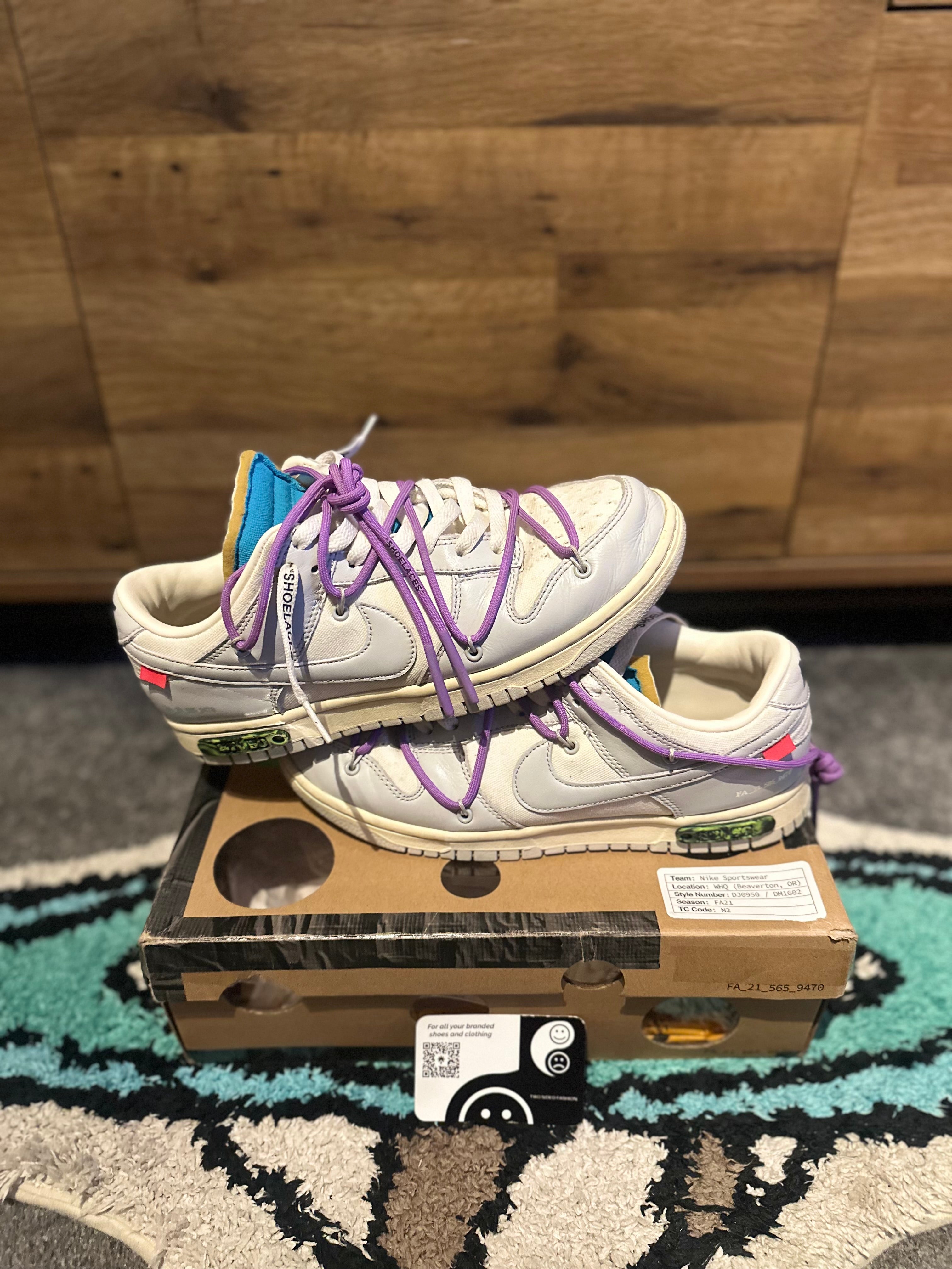 Nike Dunk Off-White “Lot 47” U.K. 7.5