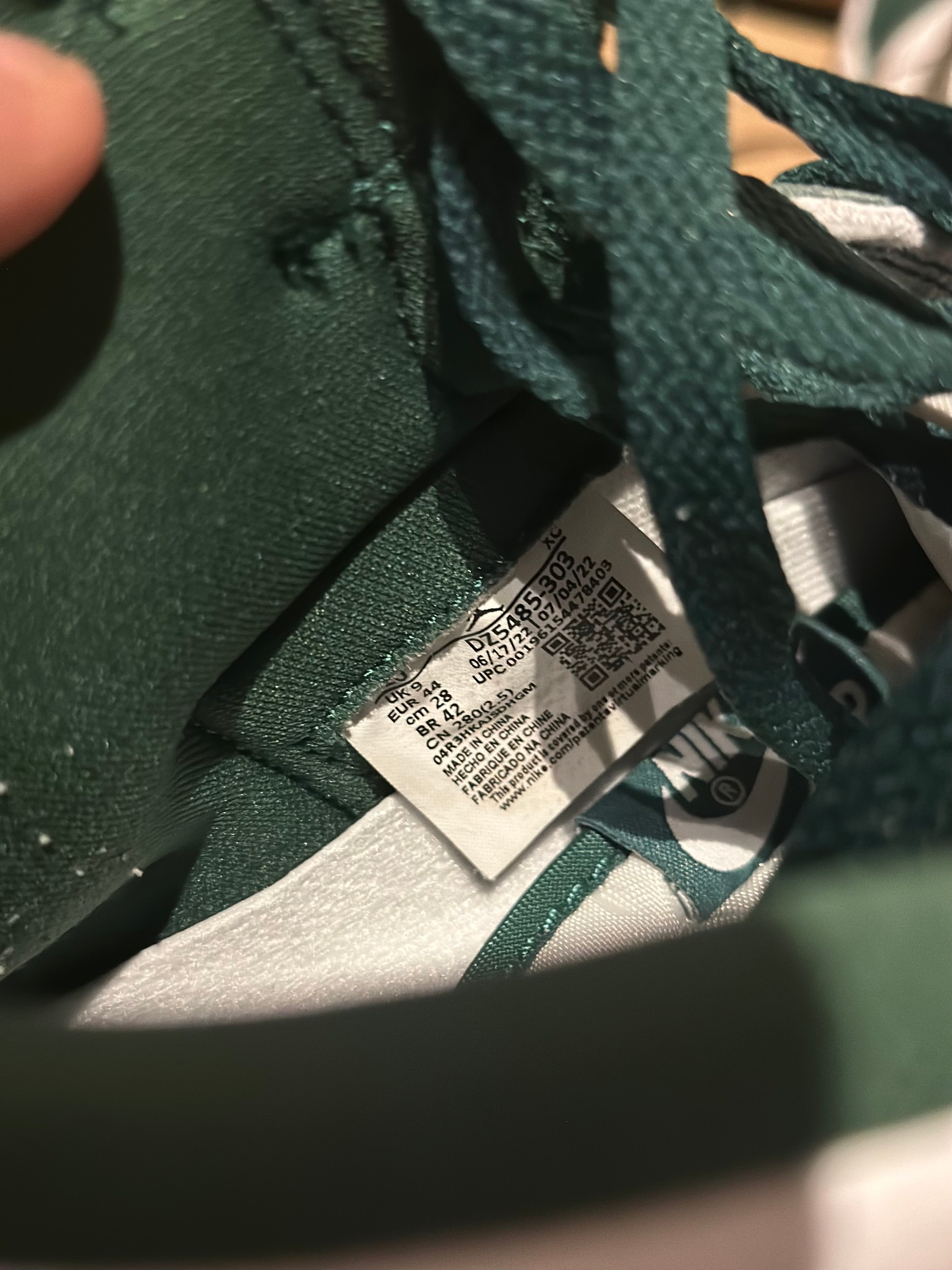 Nike Air Jordan 1 high “George Green ” U.K. 9