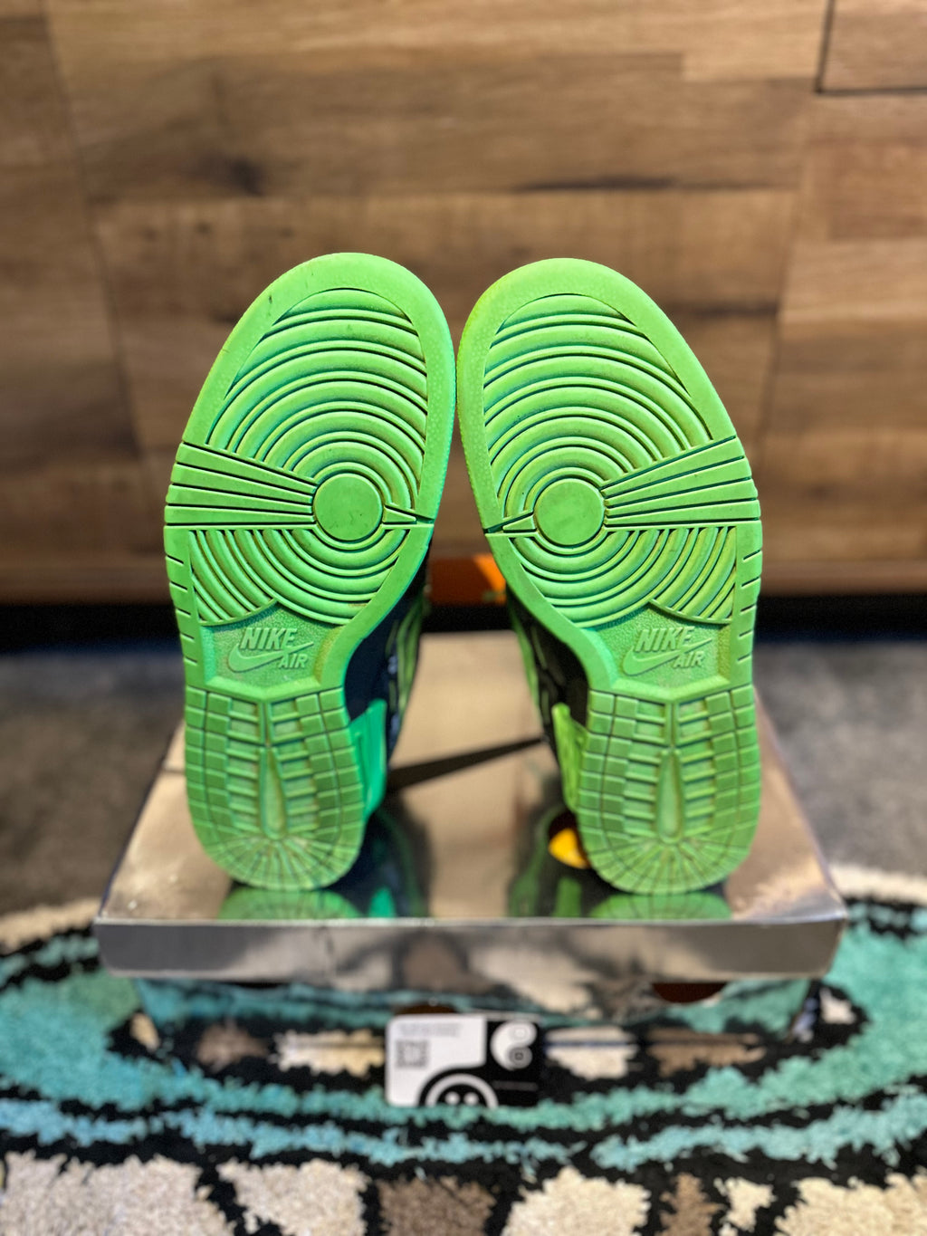 Nike Air Dunk Rubber Dunk Off-White “Off-White Green Strike ” U.K. 10.5