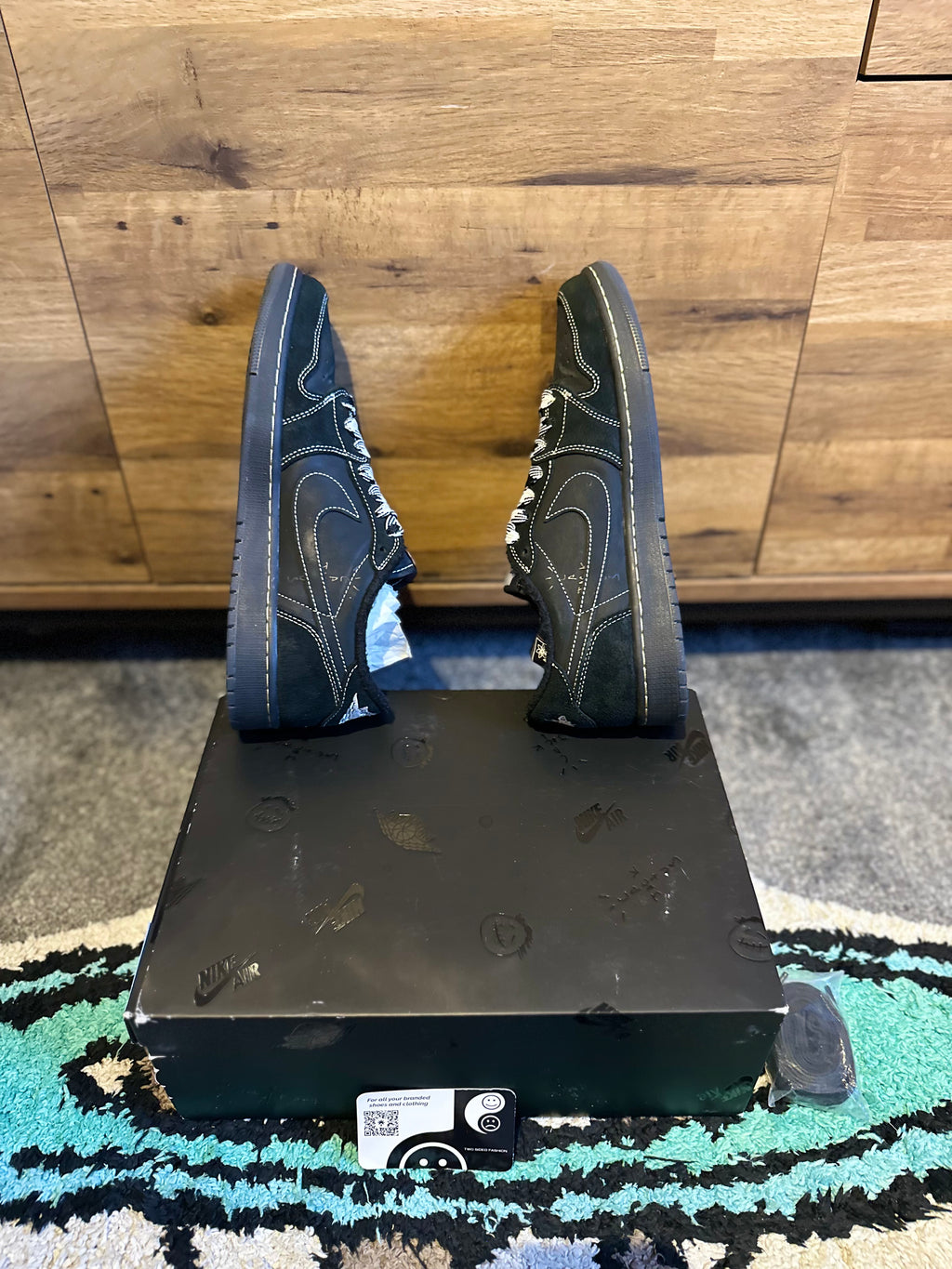Nike Air Jordan 1 Travis Scott “Phantom-black ” U.K. 9