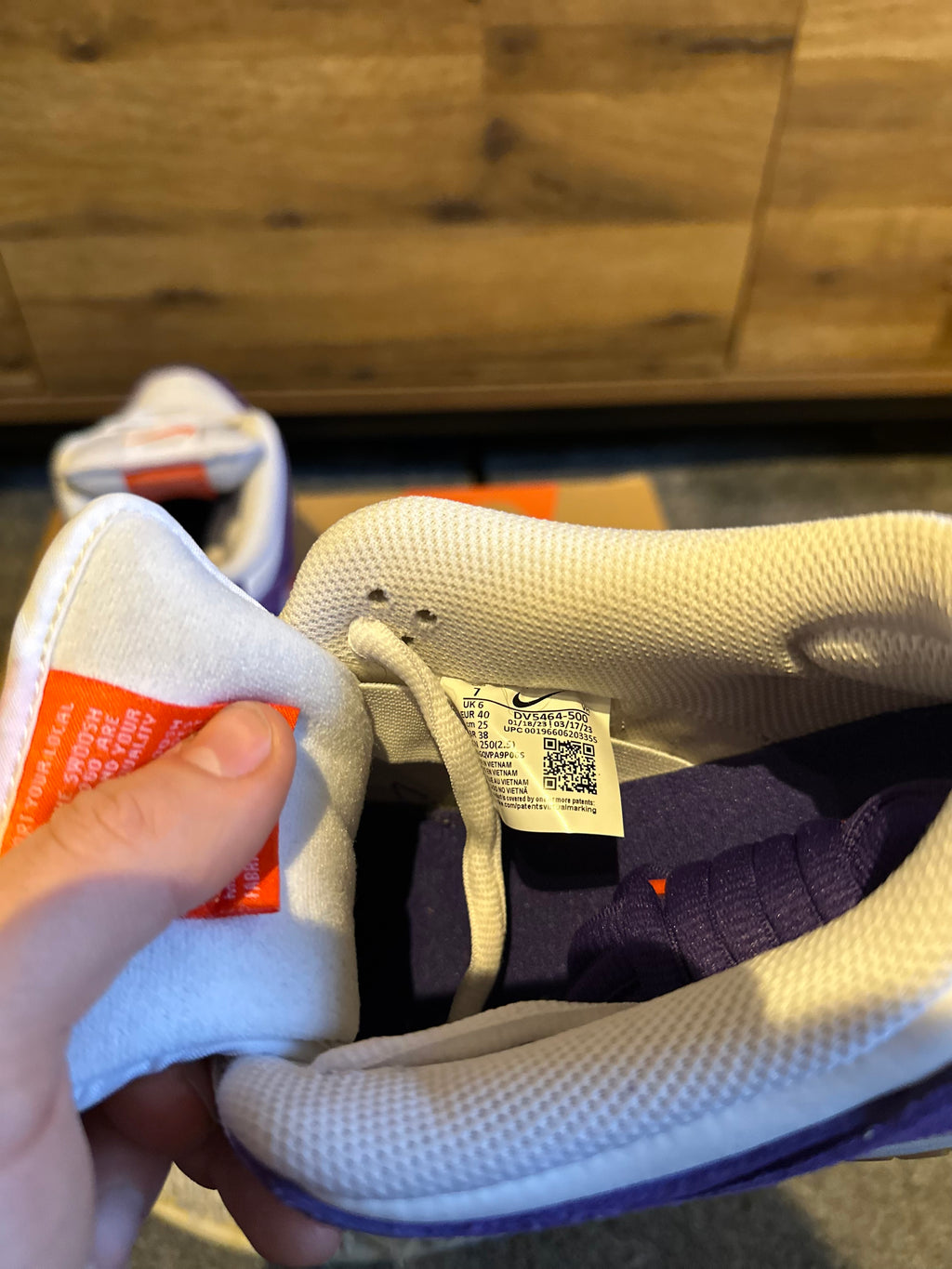 Nike dunk SB “Orange Label Court Purple” U.K. 6