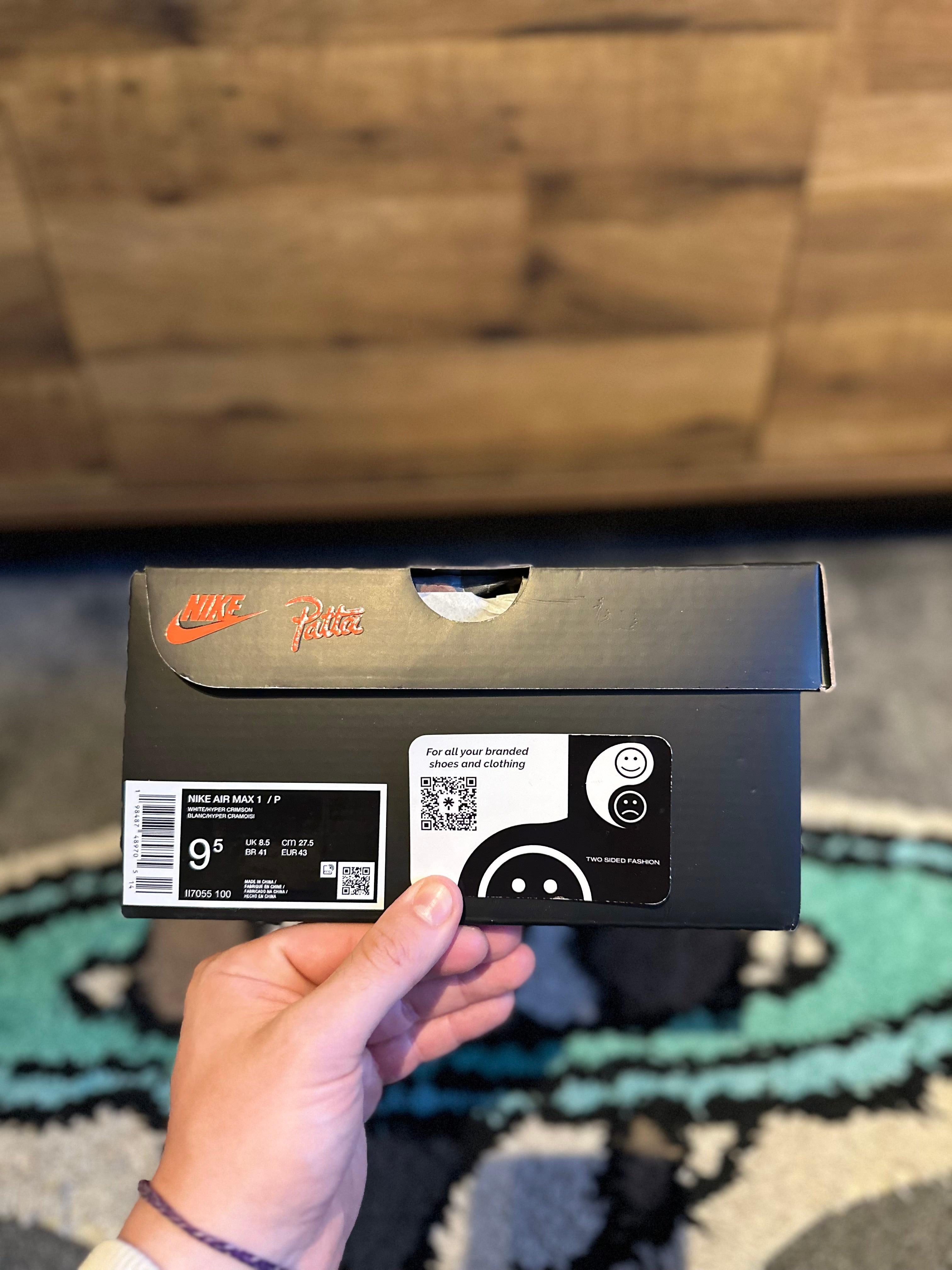 Nike air max 1 “Patta Waves White Hyper Crimson ” MULTIPLE SIZES AVAILABLE