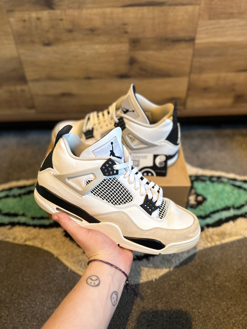 Nike Air Jordan 4 “Military Blacks” U.K. 12