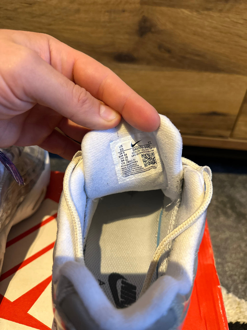 Nike Air max 95 “Footprint White” U.K. 9