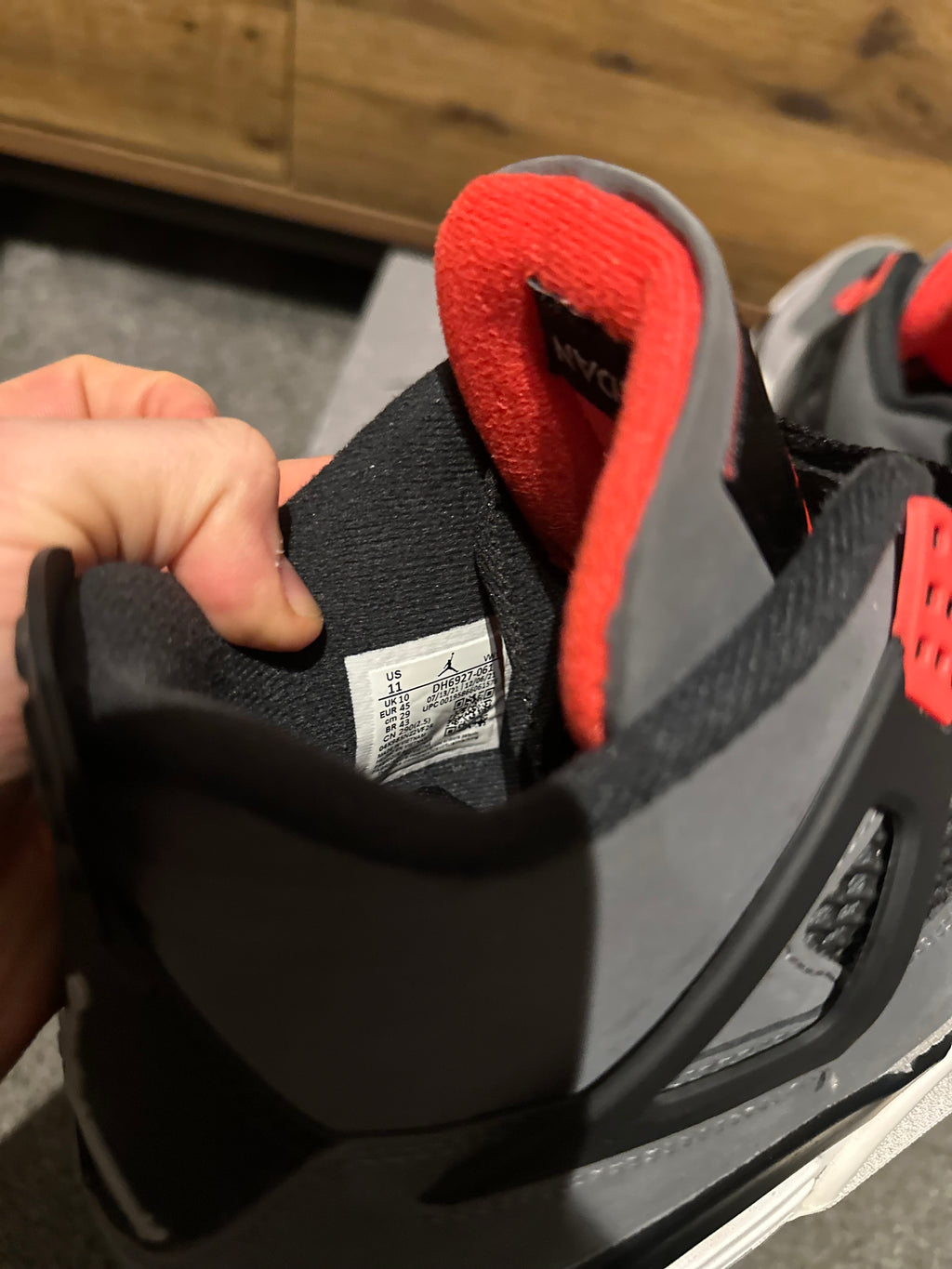 Nike Air Jordan 4 “ Infrared ” U.K. 10