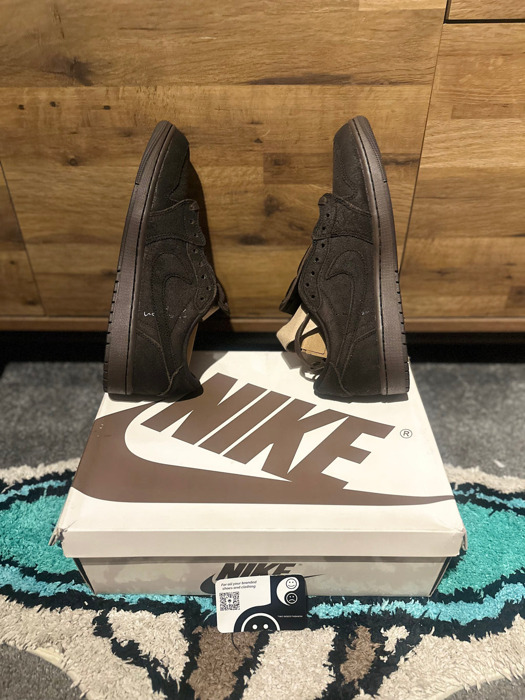 Nike Air Jordan 1 Travis Scott “Velvet Brow ” U.K. 9.5
