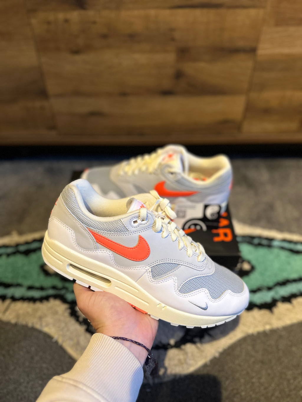 Nike air max 1 “Patta Waves White Hyper Crimson ” MULTIPLE SIZES AVAILABLE