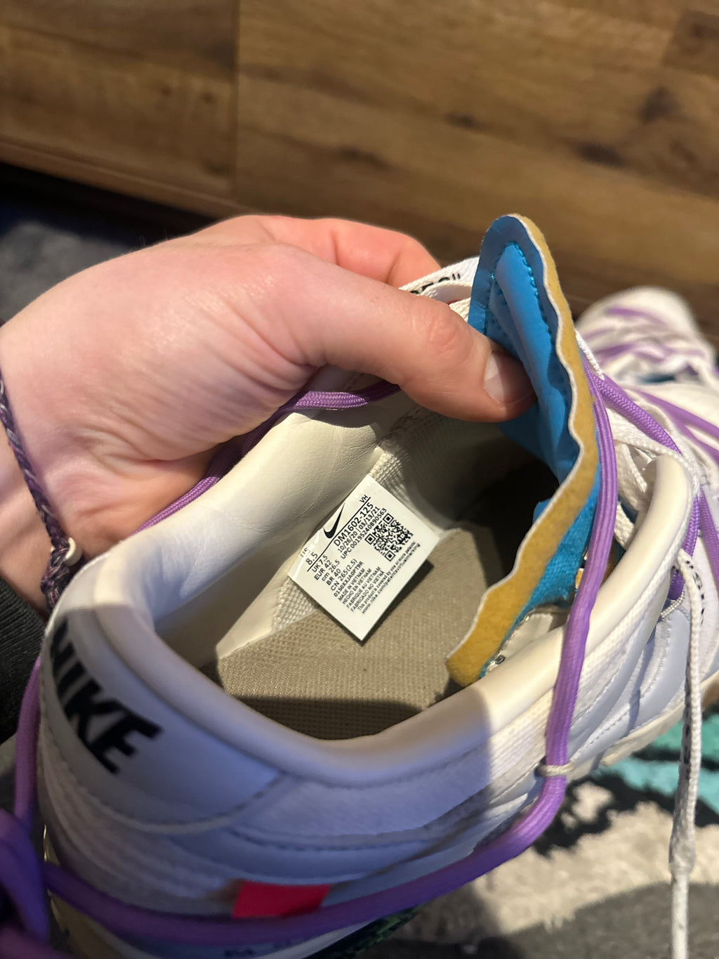 Nike Dunk Off-White “Lot 47” U.K. 7.5