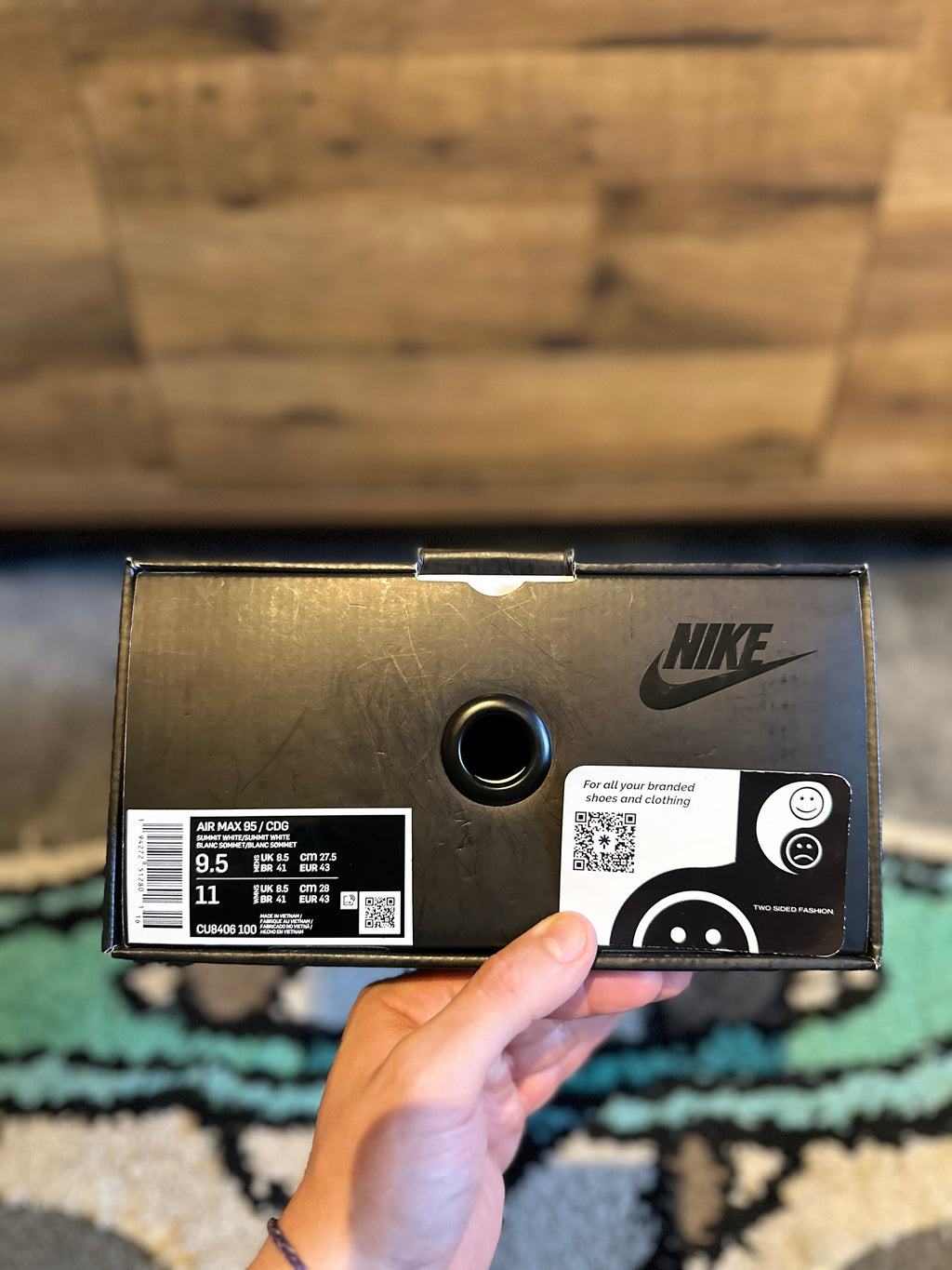 Nike Air max 95 “Comme Des Garçons White” U.K. 8.5
