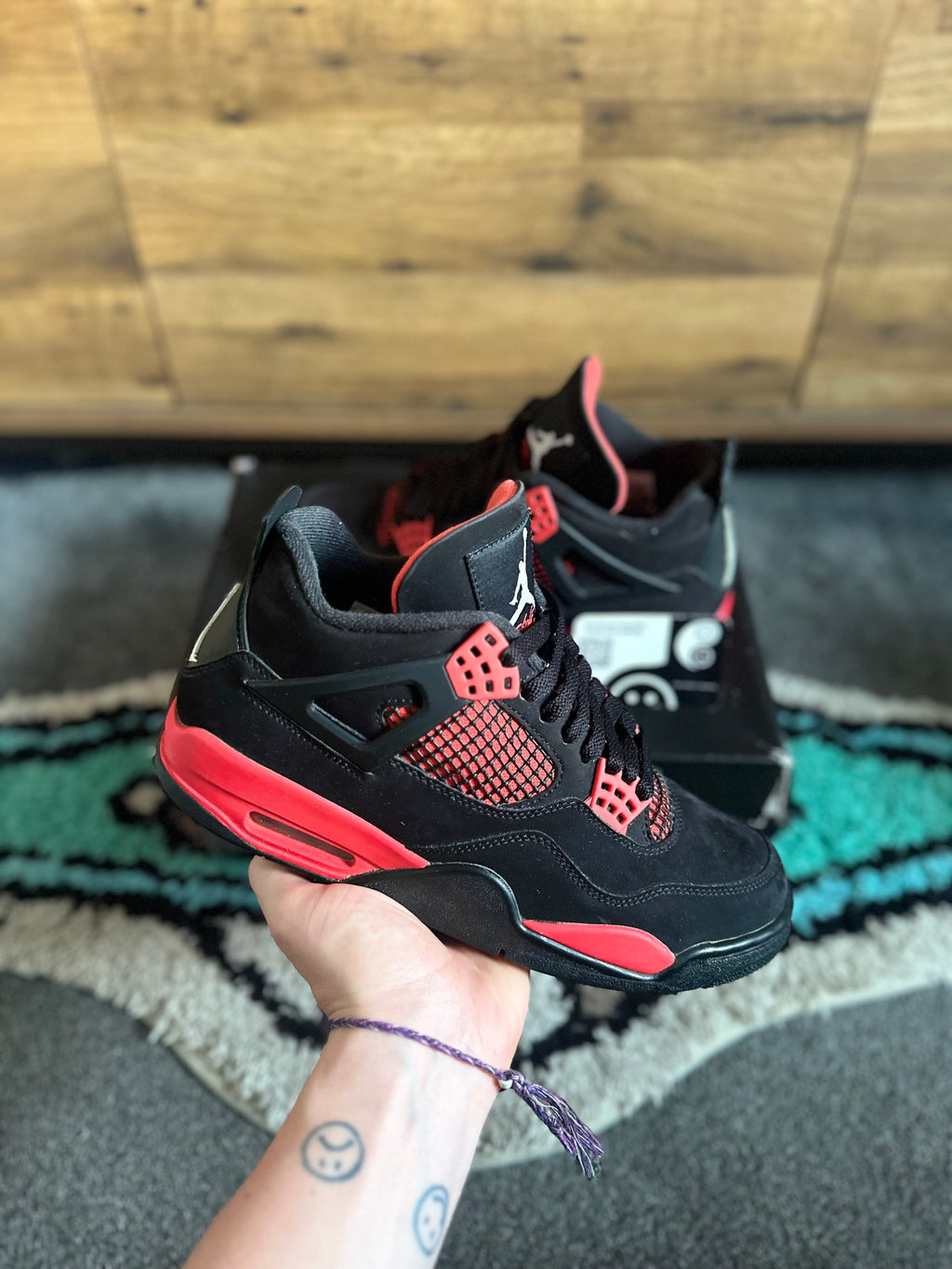 Nike Air Jordan 4 “Red Thunders” U.K. 7.5