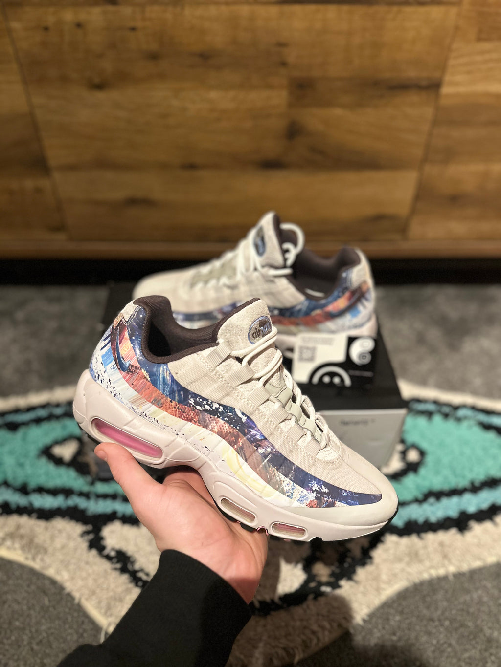 Nike air max 95s premium“Dave’s white rabbet” U.K. 6