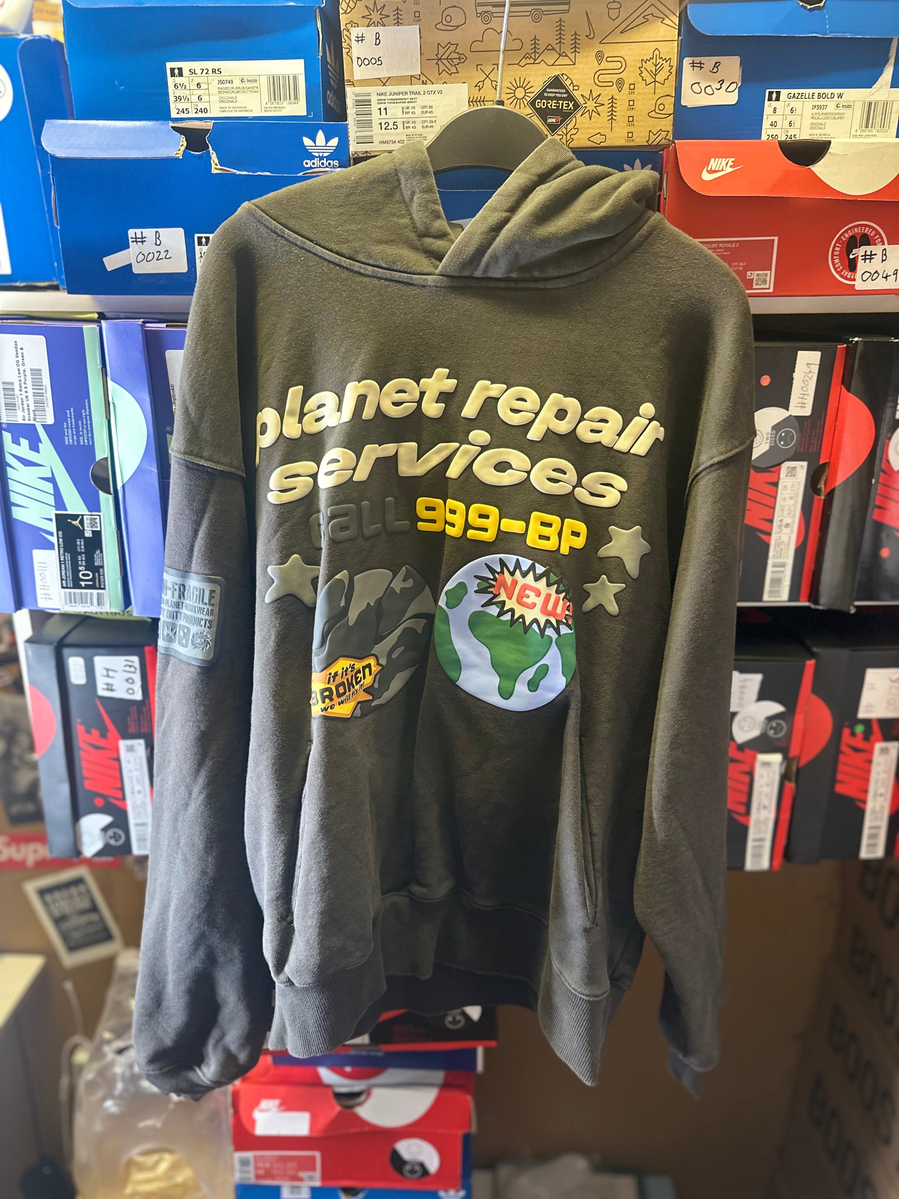Broken Planet hoodie “repair service ” Size medium