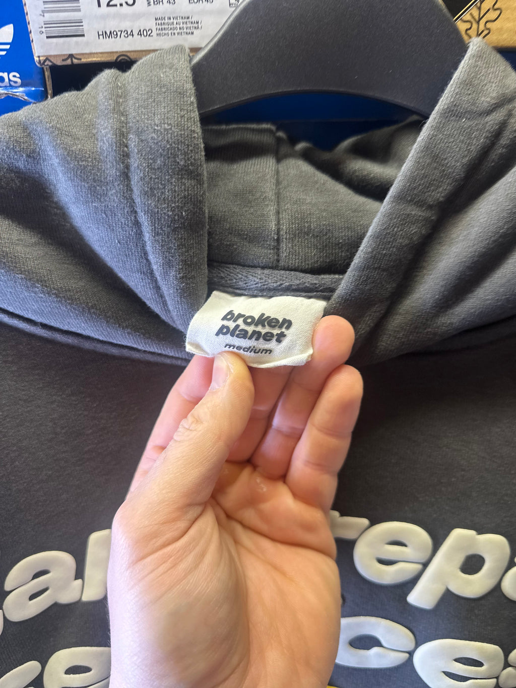 Broken Planet hoodie “repair service ” Size medium