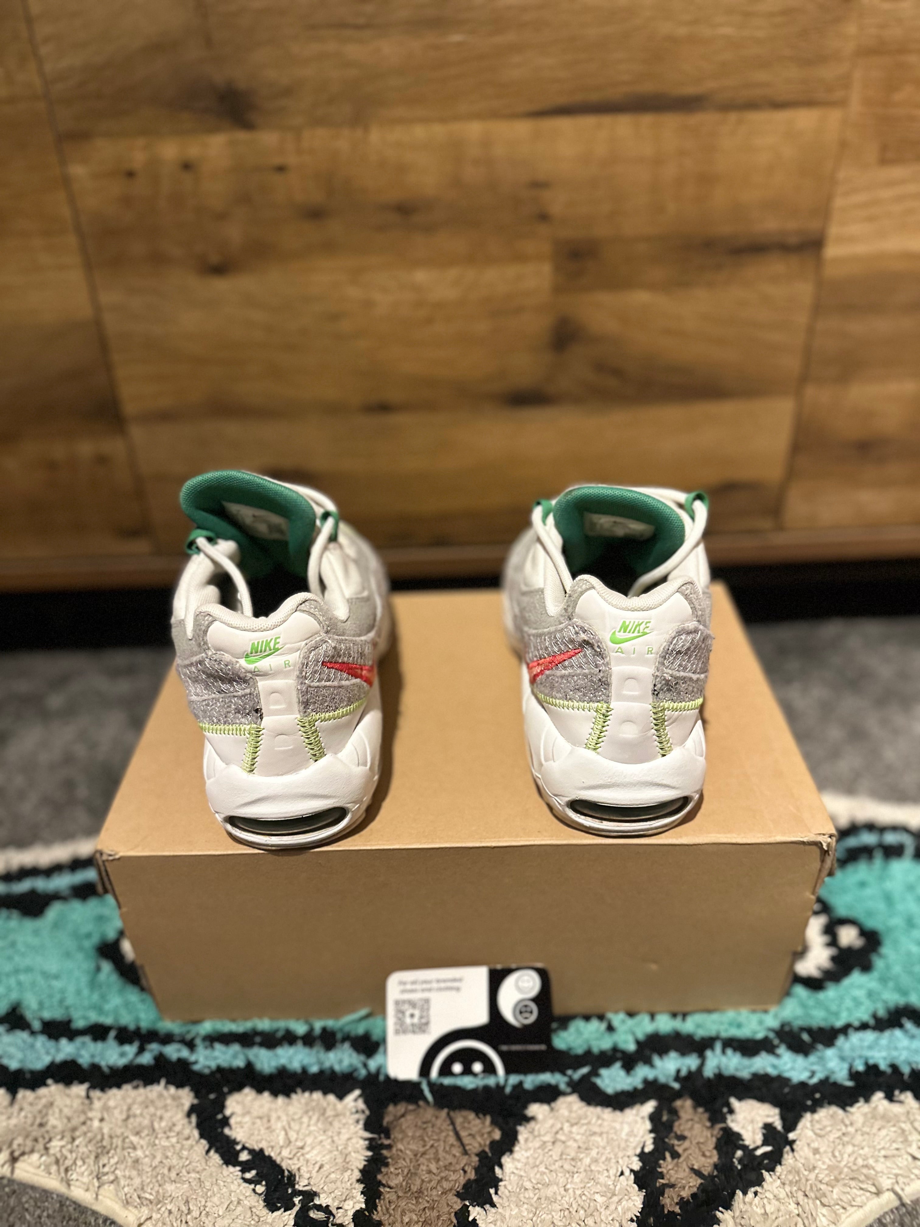 Nike air max 95s premium“ recycled white classic green” U.K. 6
